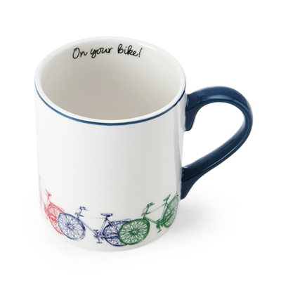 Mikasa MKCANBIKE Fine China 280ml Düz Taraflı Kupa Bisiklet