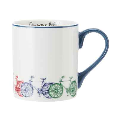 Mikasa MKCANBIKE Fine China 280ml Düz Taraflı Kupa Bisiklet