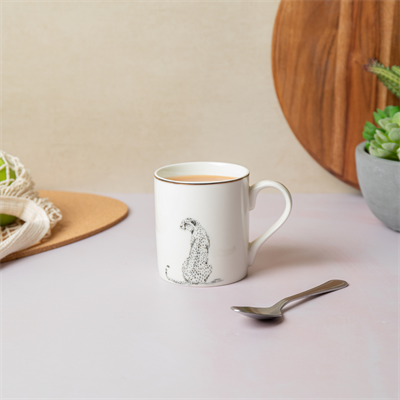 Mikasa MKCANCHEETAH Fine China 280ml Düz Taraflı Kupa Çita