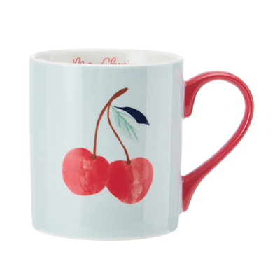 Mikasa MKCANCHERRY Fine China 280ml Düz Taraflı Kupa Kiraz