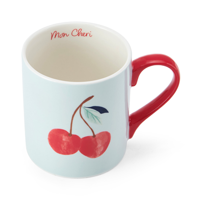 Mikasa MKCANCHERRY Fine China 280ml Düz Taraflı Kupa Kiraz