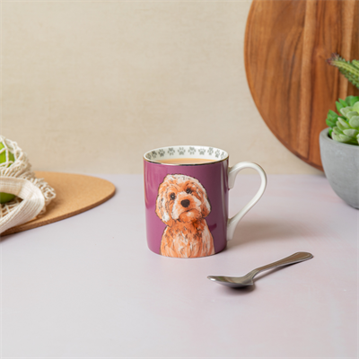 Mikasa MKCANCPOO Fine China 280ml Düz Taraflı Kupa Cockapoo