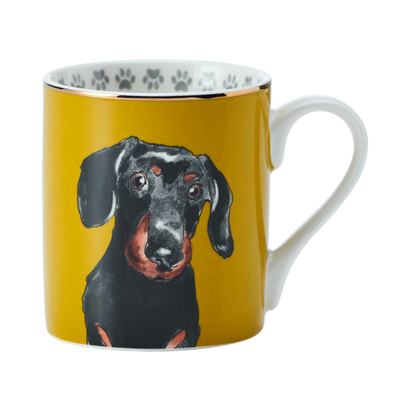 Mikasa MKCANDASCH Fine China 280ml Düz Taraflı Kupa Dashchund