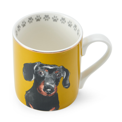 Mikasa MKCANDASCH Fine China 280ml Düz Taraflı Kupa Dashchund