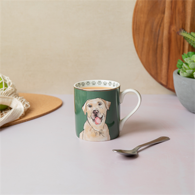 Mikasa MKCANLAB Fine China 280ml Düz Taraflı Kupa Labrador