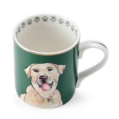 Mikasa MKCANLAB Fine China 280ml Düz Taraflı Kupa Labrador