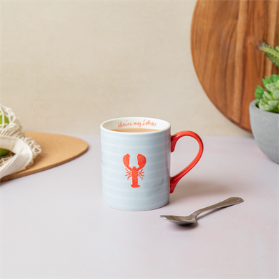 Mikasa MKCANLOBSTER Fine China 280ml Düz Taraflı Kupa Istakoz