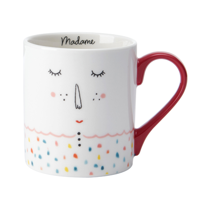 Mikasa MKCANMAD Fine China 280ml Düz Taraflı Kupa Madame