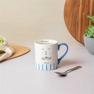 Mikasa MKCANMON Fine China 280ml Düz Taraflı Kupa Mösyö