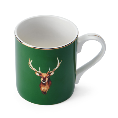Mikasa MKCANSTAG Fine China 280ml Düz Taraflı Kupa Geyikli