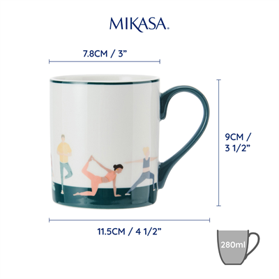 Mikasa MKCANYOGA Fine China 280ml Düz Taraflı Kupa Yoga
