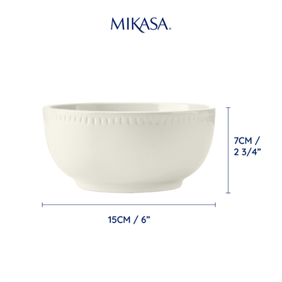 Mikasa MKCBBOWLPK4 Cranborne Stoneware 4lü 15cm Çorba Kasesi Seti