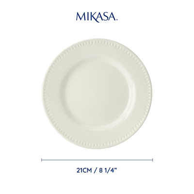 Mikasa MKCBSPLATEPK4 Cranborne Stoneware 4lü 21cm Pasta Tabak Seti