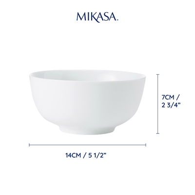 Mikasa MKCHBOWLPK4 Chalk Porselen 4lü 14cm Çorba Kase Seti