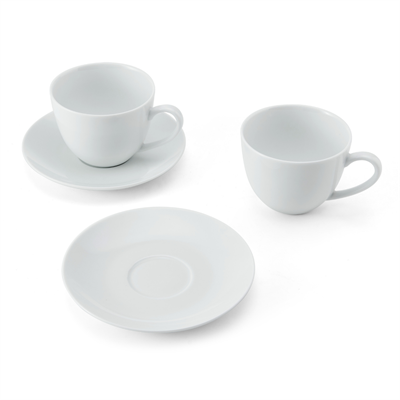Mikasa MKCHCAPPK2 Chalk Porselen 2li 310ml Cappuccino Bardak ve Tabak Seti