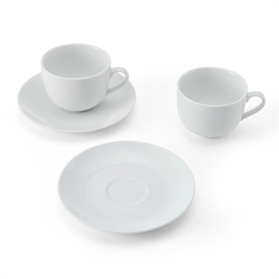 Mikasa MKCHTCUPPK2 Chalk Porselen 2li 220ml Çay Fincanı ve Tabak Seti