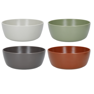 Mikasa MKEDBOWLPK4 Summer Geri Dönüşümlü Plastik 4lü 16cm Çorba Kase Seti