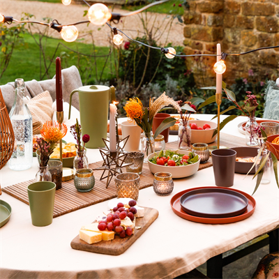 Mikasa MKEDDPPK4 Summer Geri Dönüşümlü Plastik 4lü 25cm Servis Tabağı Seti