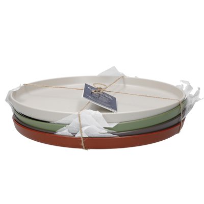 Mikasa MKEDDPPK4 Summer Geri Dönüşümlü Plastik 4lü 25cm Servis Tabağı Seti