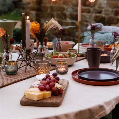 Mikasa MKEDSPPK4 Summer Geri Dönüşüm Plastik 4lü 20cm Pasta Tabağı Seti