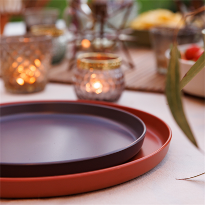 Mikasa MKEDSPPK4 Summer Geri Dönüşüm Plastik 4lü 20cm Pasta Tabağı Seti