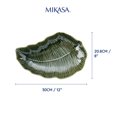 Mikasa MKJDDISHLEAF Jardin Stoneware Servis Tabağı 30cm Yaprak