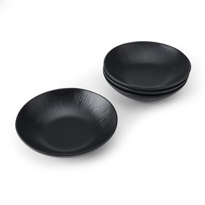 Mikasa MKJDMPASTAPK4 Jardin Midnight 20cm Seramik Çukur Tabak 4lü