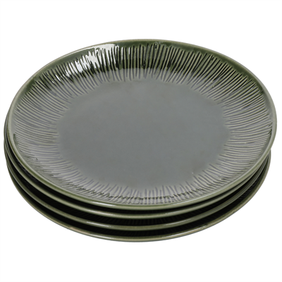 Mikasa MKJDSPLATEPK4 Jardin Stoneware 4lü 22cm Pasta Tabağı Seti