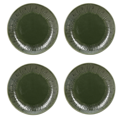 Mikasa MKJDSPLATEPK4 Jardin Stoneware 4lü 22cm Pasta Tabağı Seti