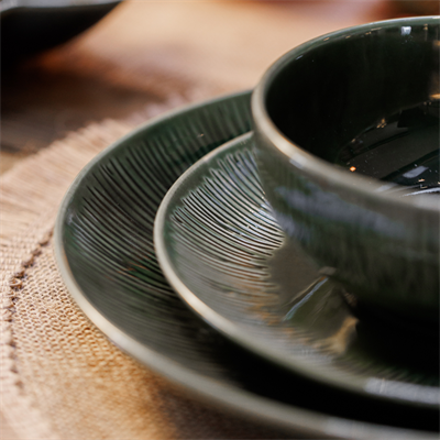 Mikasa MKJDSPLATEPK4 Jardin Stoneware 4lü 22cm Pasta Tabağı Seti