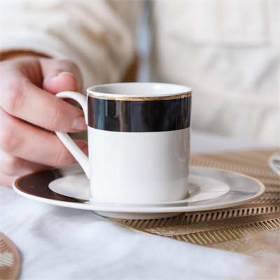 Mikasa MKLDBANDESPPK2 Luxe Deco 2li 100ml Kahve Fincan  Seti