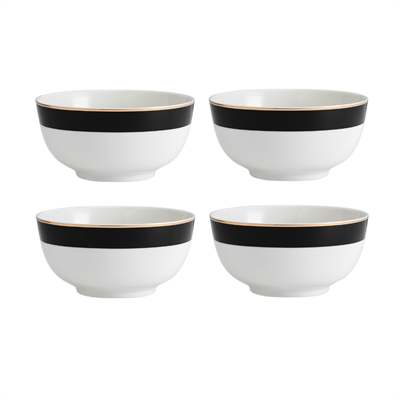 Mikasa MKLDBOWLPK4 Luxe Deco Fine China 4lü 14cm Çorba Kase Seti
