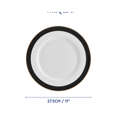 Mikasa MKLDPLATEPK4 Luxe Deco Porselen 4lü 28cm Servis Tabağı Seti