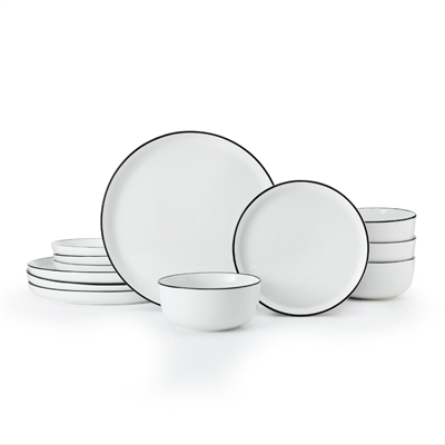 Mikasa MKLIMESTN12PC Limestone Porselen 12 Parça Yemek Takımı