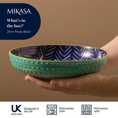 Mikasa MKPBOWLS18 Glazed Seramik Bowl Kase 21x5cm
