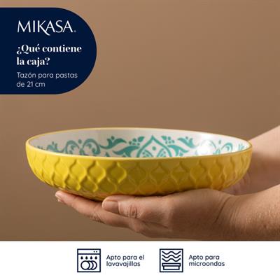 Mikasa MKPBOWLS41 Glazed Seramik Bowl Kase 21x5cm