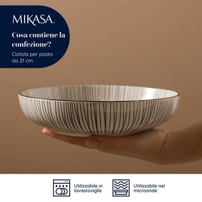 Mikasa MKPBOWLS42 Glazed Seramik Bowl Kase 21x5cm