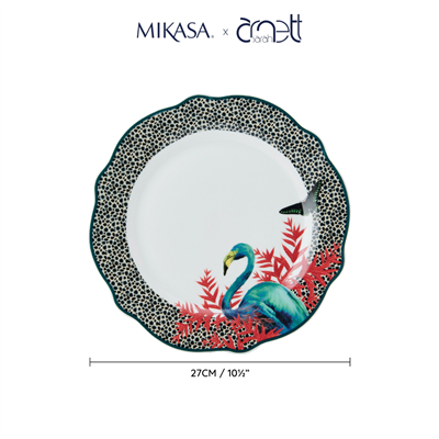 Mikasa MKSADPLATEPK4 Sarah Arnett Porselen 4lü 27cm Servis Tabağı Seti