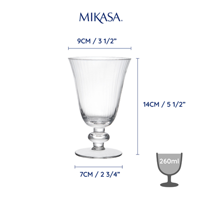 Mikasa MKSALWW4PC Salerno 4lü 260ml Şarap Kadehi
