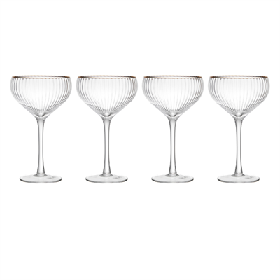 Mikasa MKSORCOUP4PC Sorrento 4lü 350ml Şampanya Coupe Bardağı