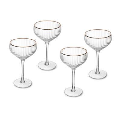 Mikasa MKSORCOUP4PC Sorrento 4lü 350ml Şampanya Coupe Bardağı