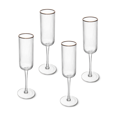 Mikasa MKSORFLU4PC Sorrento 4lü 200ml Şampanya Flut Kadeh