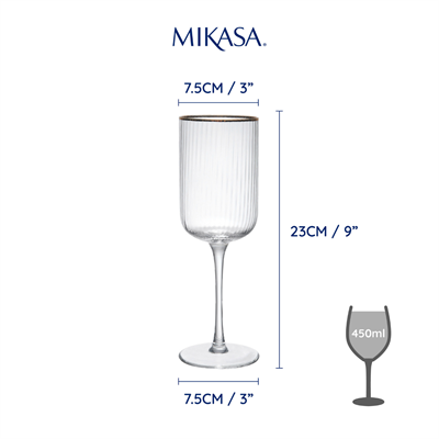 Mikasa MKSORRW4PC Sorrento 4lü 450ml Kırmızı Şarap Kadehi Seti