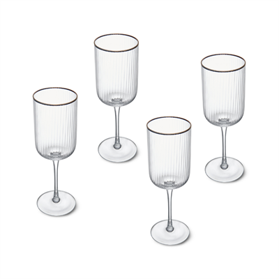 Mikasa MKSORWW4PC Sorrento 4lü 400ml Beyaz Şarap Kadehi