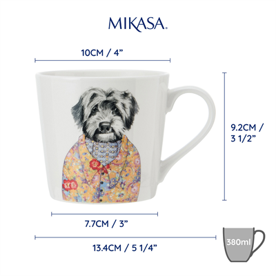 Mikasa MKTIPPMUGCPOO Tipperleyhill 380ml Fine China Kupa Cockapoo