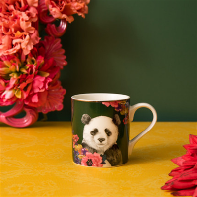 Mikasa MKWILDMUGPAN Wild At Heart Fine China 280ml Kupa Panda