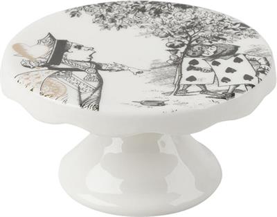 Mikasa x V&A Alice In Wonderland 5200021 Porselen 10cm 2li Kek, Pasta Standı