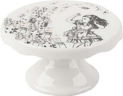 Mikasa x V&A Alice In Wonderland 5200021 Porselen 10cm 2li Kek, Pasta Standı