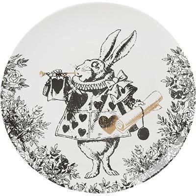 Mikasa x V&A Alice In Wonderland 5200020 Porselen Fine China 21cm Pasta Tabak Seti 4lü