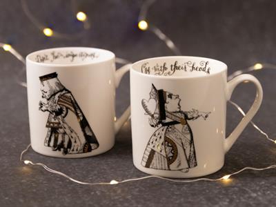 Mikasa x V&A Alice in Wonderland C000047 350ml Porselen Kupa 2li